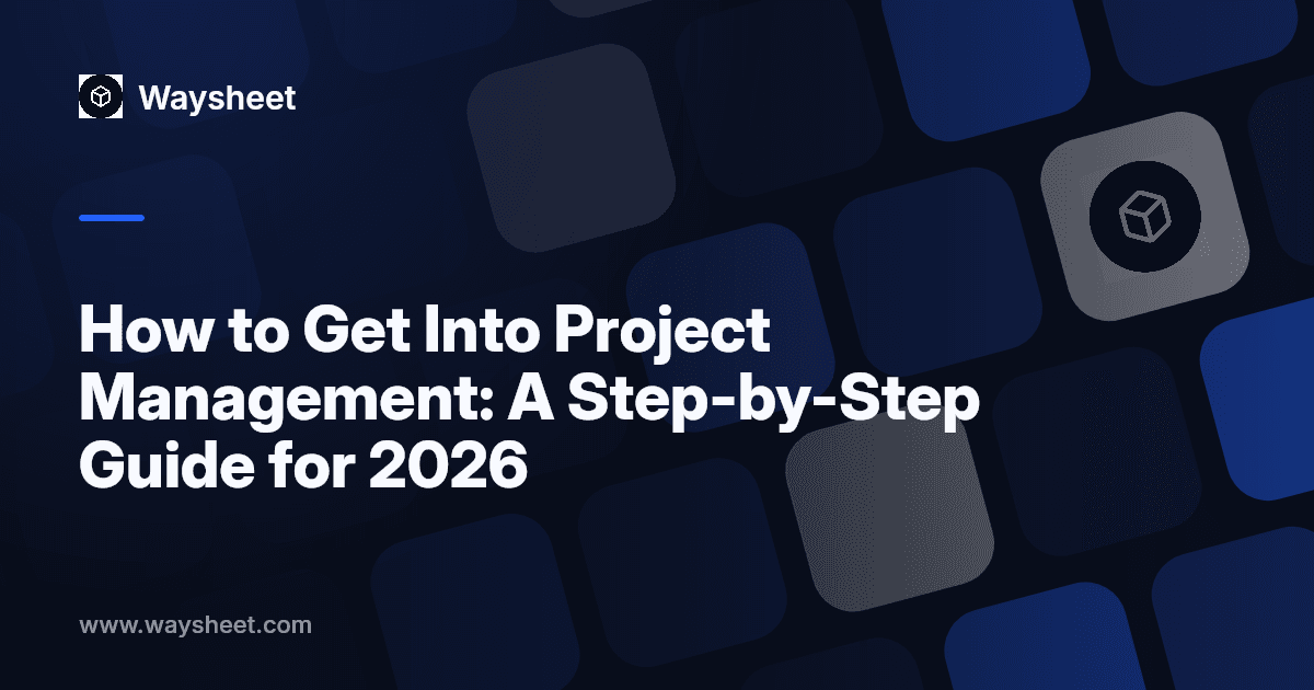 A designer transitioning into project management, reviewing a project timeline and order tracking board.